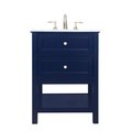 Convenience Concepts 24 in. Single Bathroom Vanity, Blue HI2221809